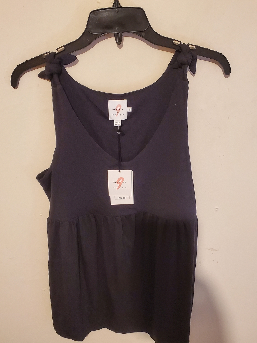 Sea Top Women's Navy Tie-Shoulder Tank by Sea